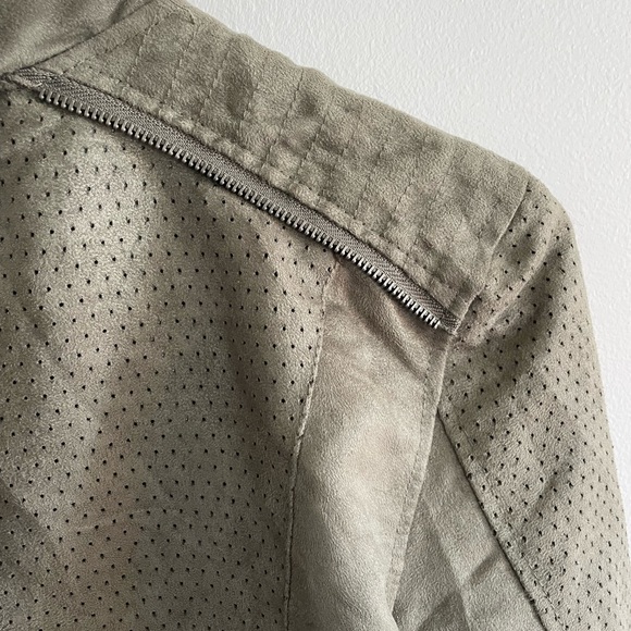 Suede-Like Bomber Jacket. Only worn a handful of times! - Picture 6 of 12
